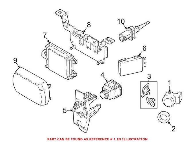 BMW Parking Aid Sensor 66209274427